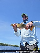 20" Brook/Speckled Trout caught on Lake Nipigon