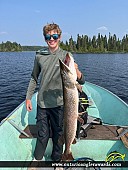 41.25" Northern Pike caught on Savant Lake