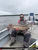 46" Muskie caught on Long Legged 