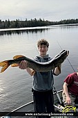 34" Northern Pike caught on Lac de l’argentier