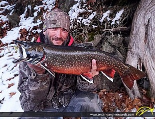 24" Splake caught on Indian Lake