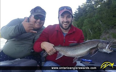 28" Splake caught on Big Rideau Lake