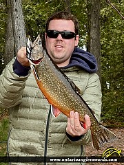 22.5" Splake caught on Lake M