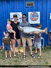 44" Chinook Salmon caught on Lake Ontario