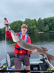 40" Northern Pike caught on Wahwashkesh Lake