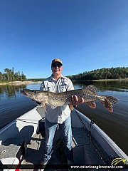 39" Northern Pike caught on Grassy Narrows Lake