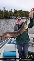 39.25" Northern Pike caught on Cameron Lake