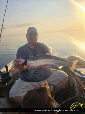 23" Rainbow Trout caught on Lake Ontario