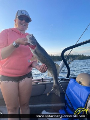 25" Walleye caught on O’Sullivan Lake