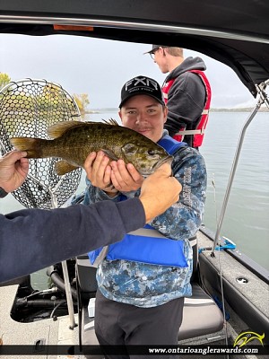18" Smallmouth Bass caught on Shoal Lake