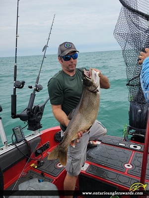 33" Lake Trout caught on Lake Ontario