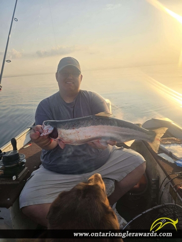 23" Rainbow Trout caught on Lake Ontario
