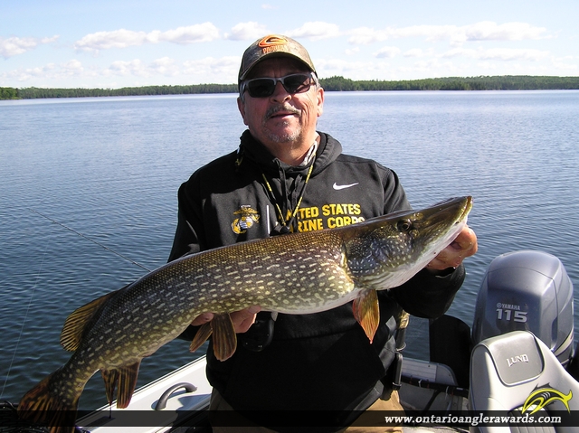 33.5" Northern Pike caught on Wawang Lake