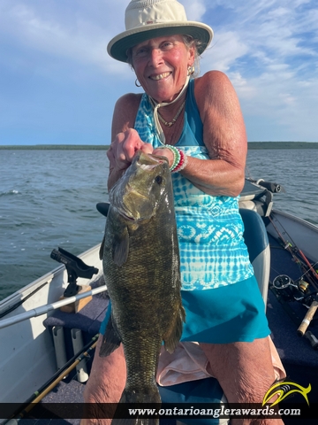 21.125" Smallmouth Bass caught on South Bay