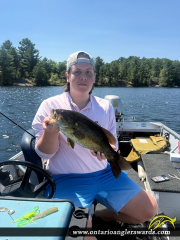 19.25" Smallmouth Bass caught on Dean Lake