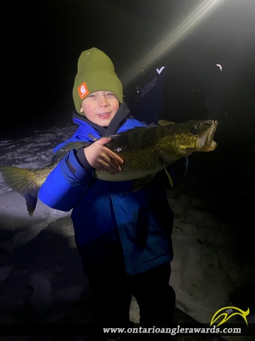 28" Walleye caught on Long Lake