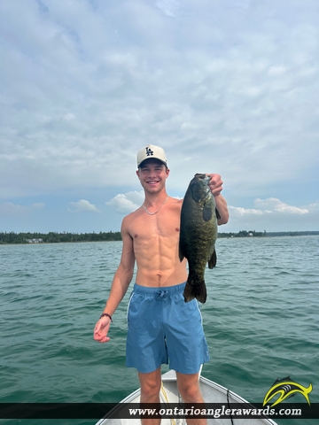 19.00" Smallmouth Bass caught on Lake Huron