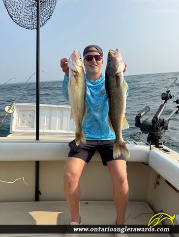 34" Walleye caught on Lake Erie 