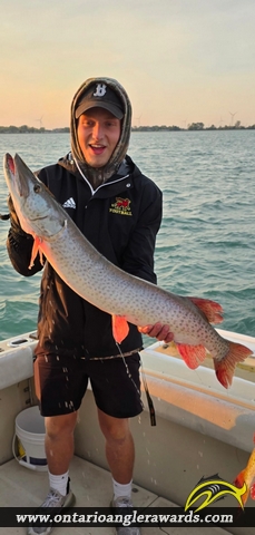 39.45" Muskie caught on Lake St. Clair