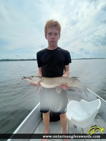 35" Northern Pike caught on Lake nipissing 