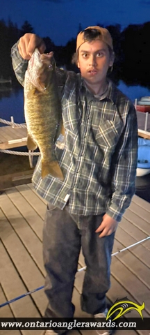 20" Smallmouth Bass caught on Grass Lake
