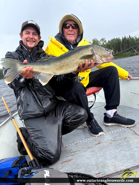34" Walleye caught on Margot Lake