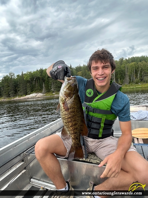 17" Smallmouth Bass caught on Locke Bay