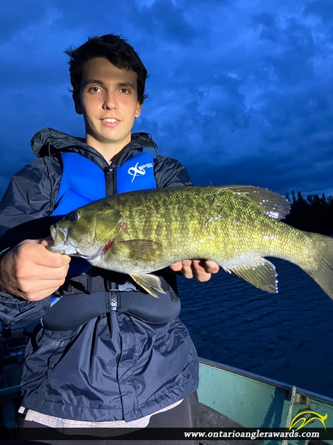 17.0" Smallmouth Bass caught on Shoal Lake