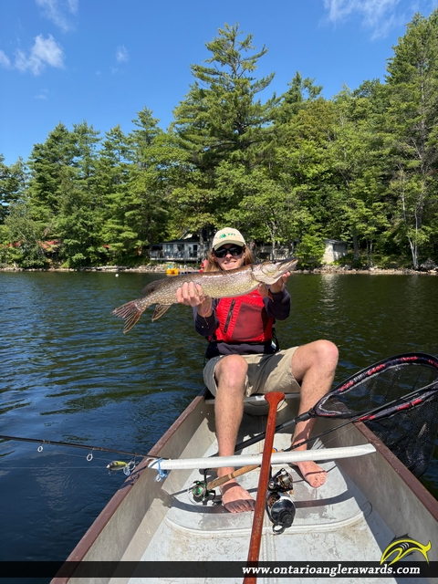 30" Northern Pike caught on Kushog Lake