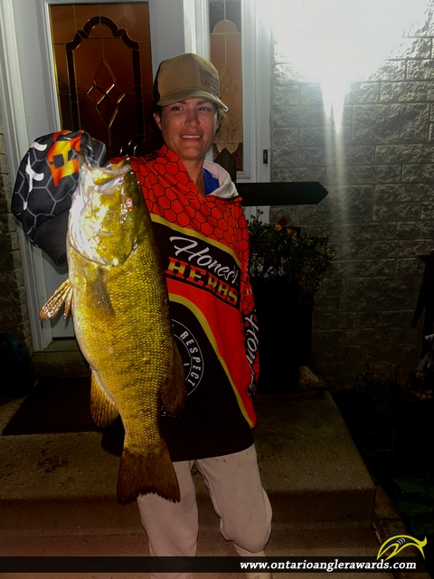 18.5" Smallmouth Bass caught on Lake Clear