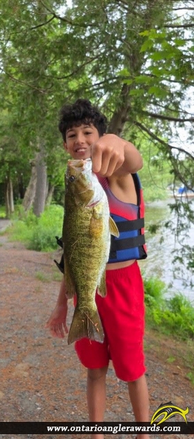 18" Smallmouth Bass caught on Horshoe Lake