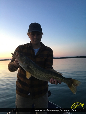 27.5" Walleye caught on Lake Huron 