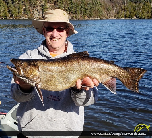 28" Splake caught on Rock Lake