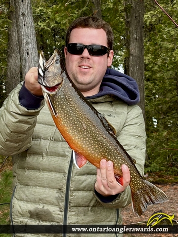 22.5" Splake caught on Lake M