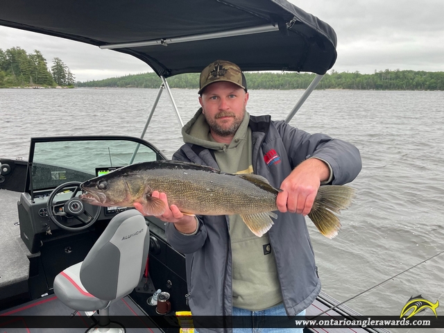 27" Walleye caught on Little Sand Lake