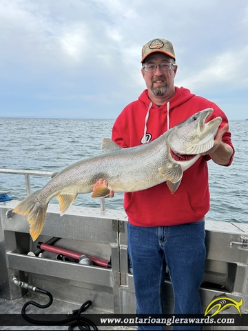 44.5" Lake Trout caught on Lake Superior 