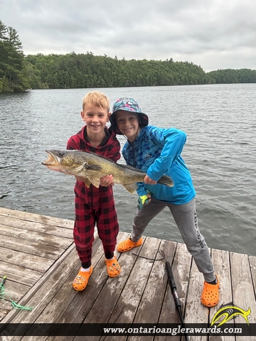 32" Walleye caught on Black Lake