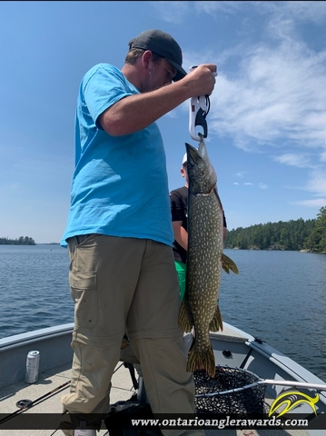 32" Northern Pike caught on Marmillon Lake