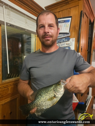 12" Black Crappie caught on Ottawa River