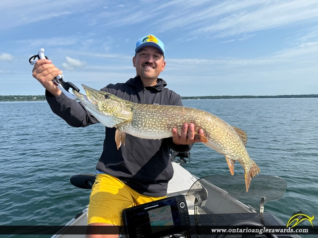 38" Northern Pike caught on St. Lawrence River