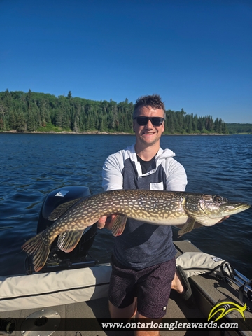 30" Northern Pike caught on Black Sturgeon Lakes