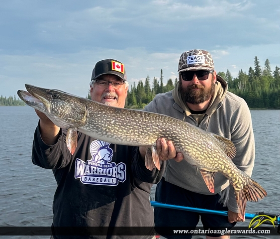 40.5" Northern Pike caught on Gullrock Lake