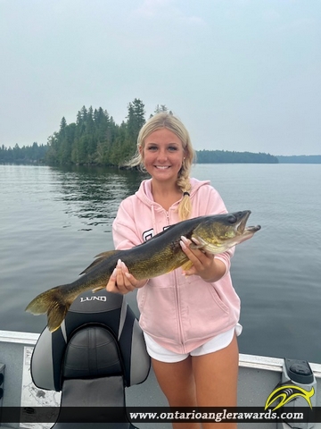 25" Walleye caught on Perrault Lake