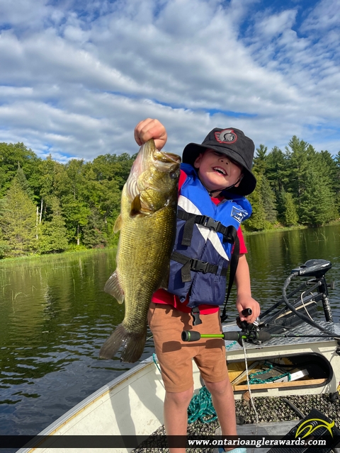 18.5" Largemouth Bass caught on Calabogie Lake