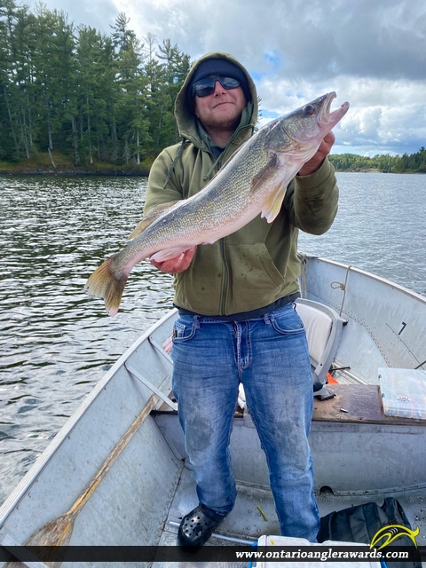 28.5" Walleye caught on Lake of the Woods 