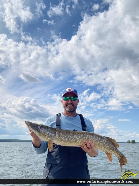 39" Northern Pike caught on Wawang Lake