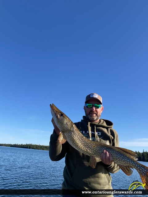 38" Northern Pike caught on Wawang Lake