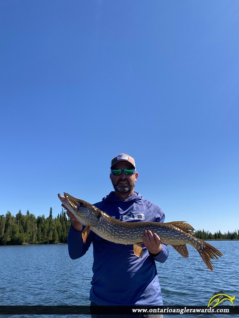 37" Northern Pike caught on Wawang Lake