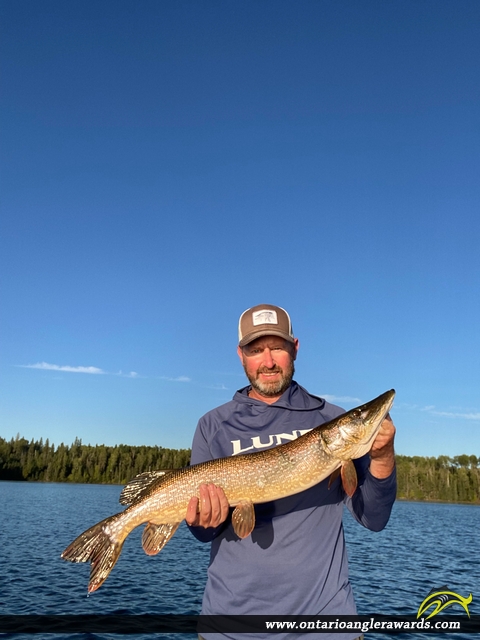 33.25" Northern Pike caught on Wawang Lake