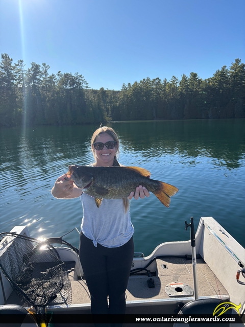 19.25" Smallmouth Bass caught on Lake Clear